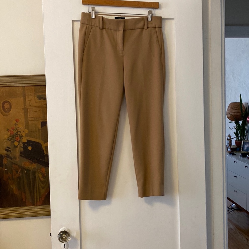 JCrew size 6P Cameron pants in camel color